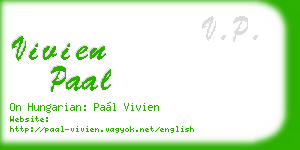 vivien paal business card